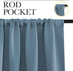 NICETOWN Living Room Curtains, Smoky Blue, 1 Pair, 70 x 84-inch, Home - Image 2
