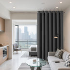 Joydeco Blackout Patio Sliding Door Curtains 84 Inches Long, Grommet Privacy - Image 2