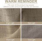 100% Blackout Shield Linen Blackout Curtains - Image 9