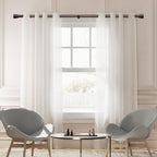 1” Diameter brown curtain rod Itself is 30 to 144 inch. 1 Pack Fits 30-142 inch - Image 6