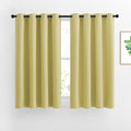 NICETOWN Paler Yellow Room Darkening Short Curtains by NICETOWN