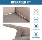 H.VERSAILTEX Super Stretch Individual Seat Cushion Covers Sofa Covers Couch - Image 6