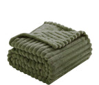 Olive Green Fleece Throw Blanket 50”×60” - Image 5