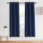 NICETOWN Blackout Curtain Panels 70, 1 Pair, 34 inch, Window Treatment Energy by NICETOWN