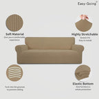 Easy-Going Stretch 4 Seater Sofa Slipcover 1-Piece Sofa Cover Furniture - Image 3