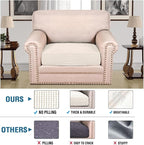 H.VERSAILTEX Super Stretch Individual Seat Cushion Covers Sofa Covers Couch - Image 2