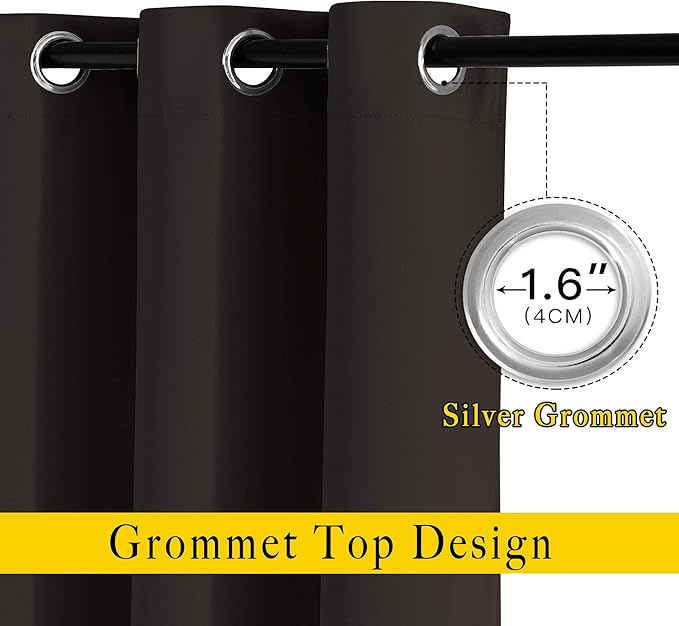 NICETOWN Blackout Curtains for Windows 54 inch Length - Image 2