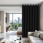 Joydeco Blackout Patio Sliding Door Curtains 108 Inches Long, Grommet Privacy - Image 3