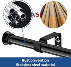 Standard Decorative Window Curtain Rods 30 to 116 Inch, 5/8 Inch Diameter Small - Image 4