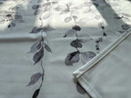 Watercolor Grey Leaves Window Valance - Image 2