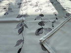 Watercolor Grey Leaves Window Valance - Image 2