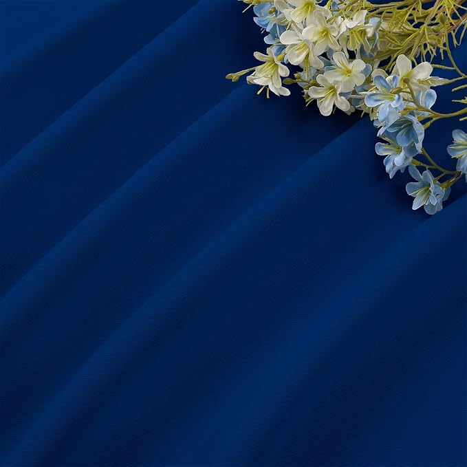 CUCRAF Royal Blue Blackout Curtains 63 inch Length 2 Panels Set, Rod Pocket - Image 7
