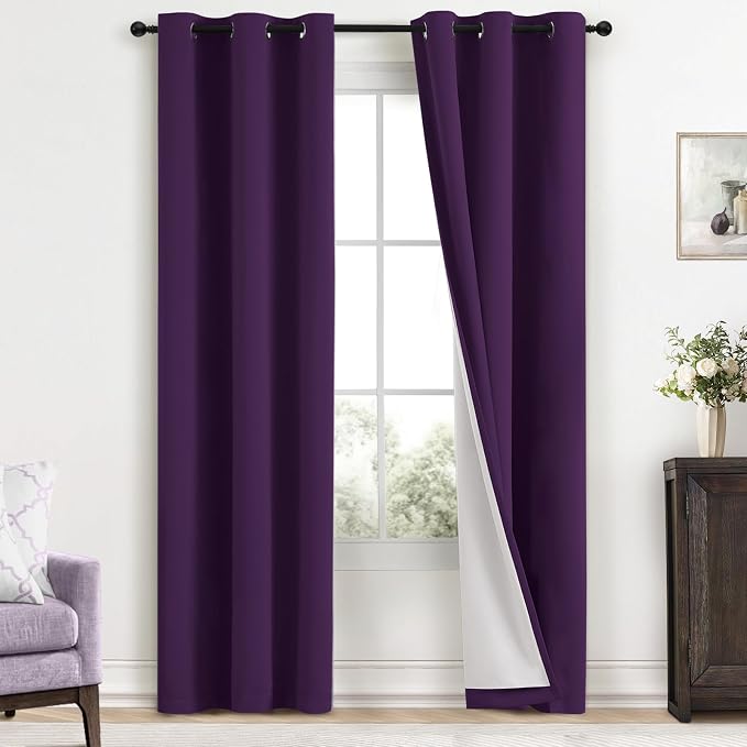 Yakamok Room Darkening 100% Blackout Curtains Grommet Window Treatments by Yakamok