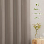 NICETOWN Linen Burlap Curtains Semi Sheer - Image 2