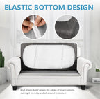 Leather Look Couch Cushion Covers Sofa Seat Slipcovers Sets Couches Furniture - Image 3