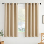 NICETOWN Room Darkening Draperies Curtains Panels, 2 Panels Biscotti Beige W52 by NICETOWN
