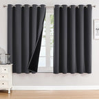 ChrisDowa 100% Blackout Curtains 63 inch Long by ChrisDowa