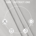 LEMOMO Blackout Curtains 38 x 84 inch/Light Grey Curtains Set of 2 - Image 5