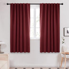 Deconovo Blackout Curtains for Living Room Thermal Insulated Back Tab and Rod by Deconovo