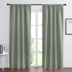 RYB HOME Blackout Curtains for Bedroom 84 inches Long 2 Panels Set, Privacy by RYBHOME