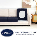 Couch Cushion Covers Seat Cushion Cover Stretch Couch Cover Separate Sectional - Image 3