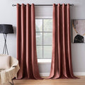 MIULEE Elegant Velvet Curtains Dusty Rose Pink Grommet Curtains Black Out by MIULEE