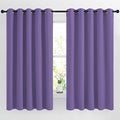 NICETOWN Lilac Purple Room Darkening Curtains 66 inches Long, Grommet Thermal by NICETOWN