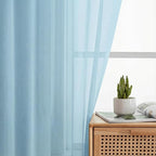 Sheer Curtains 84 Inches Long 2 Panels Set - Image 6