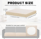 8Pcs Outdoor Cushion Covers, Patio Cushion Covers, Stretch Elastic Slipcovers - Image 2