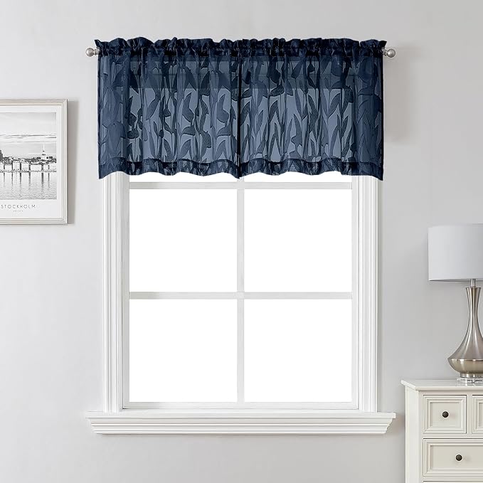 Lecloud Leia Navy Blue Valances by Lecloud