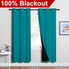 NICETOWN 100% Blackout Window Curtain Panels, Full Light Blocking Drapes - Image 2
