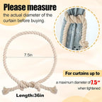 8 Pcs Hand Woven Curtain Tiebacks No Drilling - Image 5