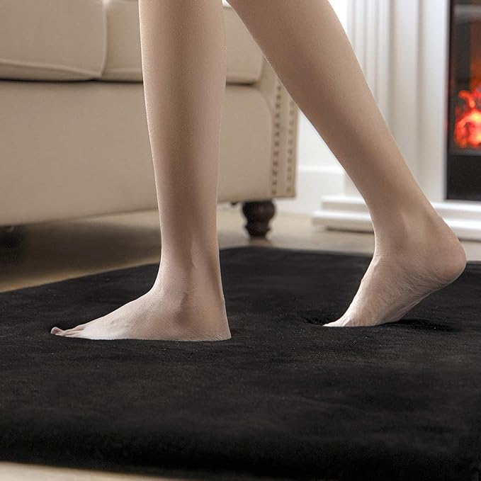 Ashler Faux Fur Rug, Ultra Soft Faux Rabbit Fur, 3 x 5 Feet Rectangle, Machine - Image 4