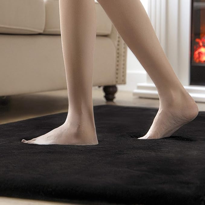 Ashler HOME DECO Ultra Soft Faux Rabbit Fur Chair Couch Cover Area Rug - Image 4