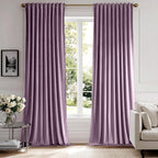 MIULEE Lavender Velvet Curtains 84 inches by MIULEE