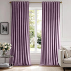 MIULEE Lavender Velvet Curtains 108 inches by MIULEE