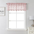 Lecloud Leia Blush Pink Sheer Valances by Lecloud