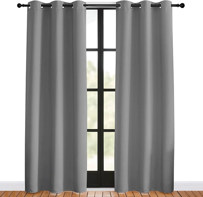 NICETOWN Bedroom Curtains Blackout Drapery Panels, 2 Panels, 42 x 80 inches - Image 2