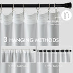 MIULEE Greyish White Back Tab Blackout Curtains 72 Inches Long 2 Panels Set - Image 3