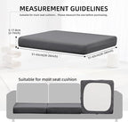 8Pcs Outdoor Cushion Covers, Patio Cushion Covers, Stretch Elastic Slipcovers - Image 3