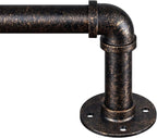 Zeerobee Curtain Rods for Windows 66 to 120, 1 Inch Industrial Wrap Around by zeerobee