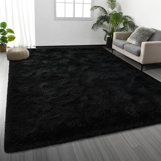 Large Shag Area Rugs 9 x 12, Plush Fuzzy Rugs by Deerhoo