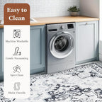 Rugflix 6x9 Area Rug for Living Room, Machine Washable Area Rugs - Image 5