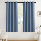 NICETOWN Blackout Curtains Grommet 2 Panels 72 Inches Long, Stone Blue by NICETOWN