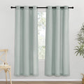 NICETOWN Sage Green Thick Linen Curtains 72" Length, Grommet Privacy Window by NICETOWN