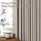 MIULEE Pinch Pleated Thick Linen Curtains 96 Inches Long 2 Panels - Image 7