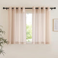NICETOWN Taupe Sheer Curtains 54 inch Length, Grommet Voile Sheer Lightweight & by NICETOWN