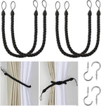 BEL AVENIR Curtain Tiebacks Ropes Tie-Backs, Handmade Curtain Holdbacks by BELAVENIR