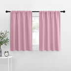 NICETOWN Blackout Curtains for RV Windows, Rouge Pink, 2 Panels, Room Darkening by NICETOWN