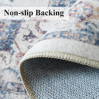 2x4 Washable Kitchen Runner Rug: Vintage Non-Slip Low Pile Entryway Area Rugs - Image 5